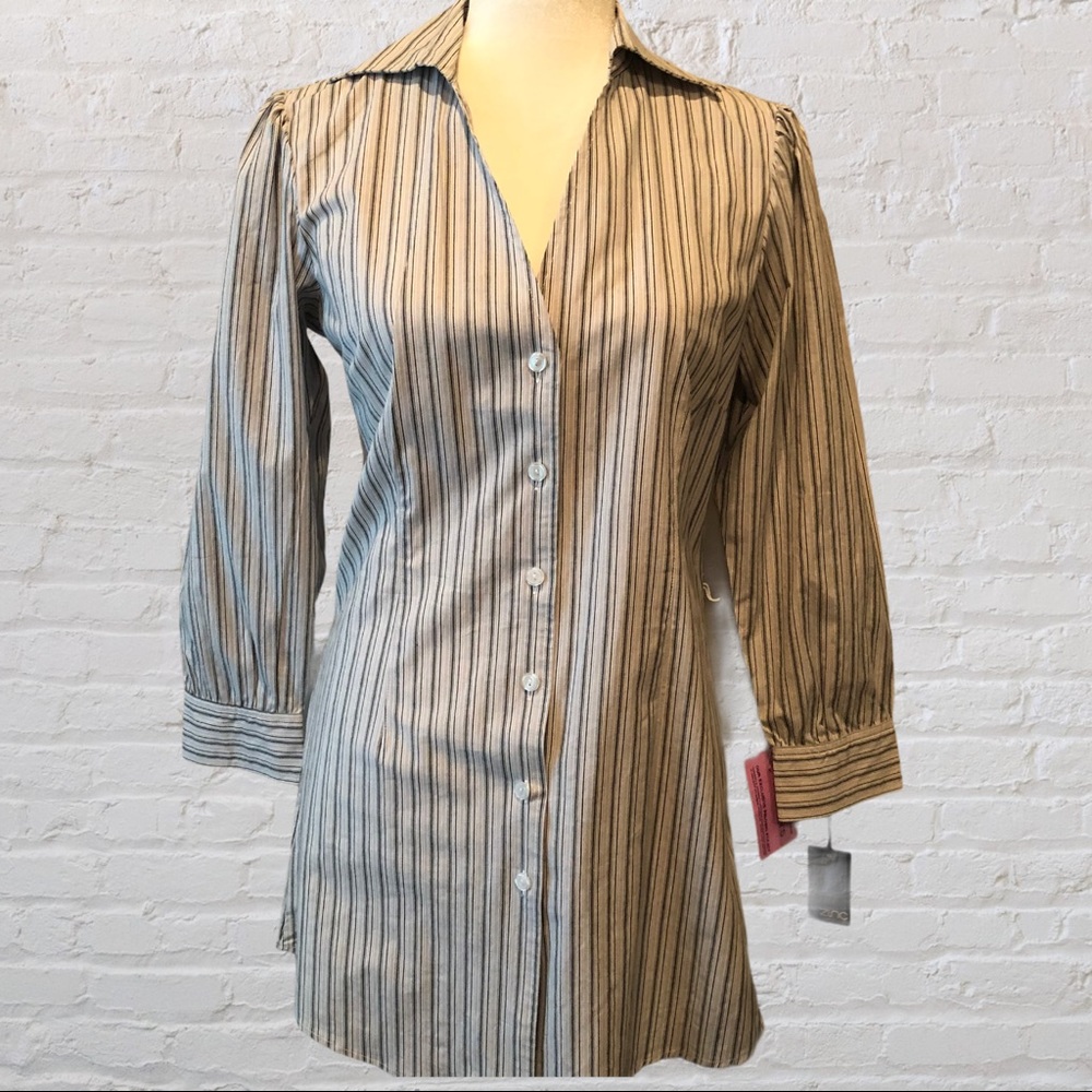 Zinc Oversized Stripes Shirt
